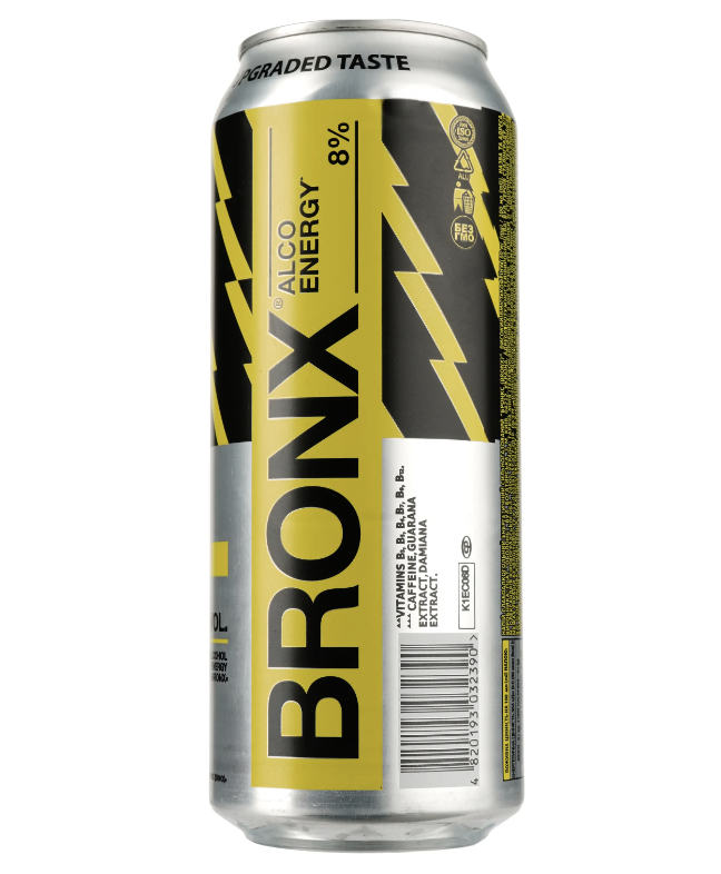 Напій Bronx с/а енергетичний 8% 0.5 л з/б